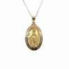 Oval Blessed Mother Medal 