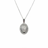Diamond Blessed Mother Medal