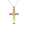 14k Gold Satin and High Polished Cross