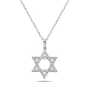 14KT GOLD DIAMOND STAR OF DAVID PENDANT